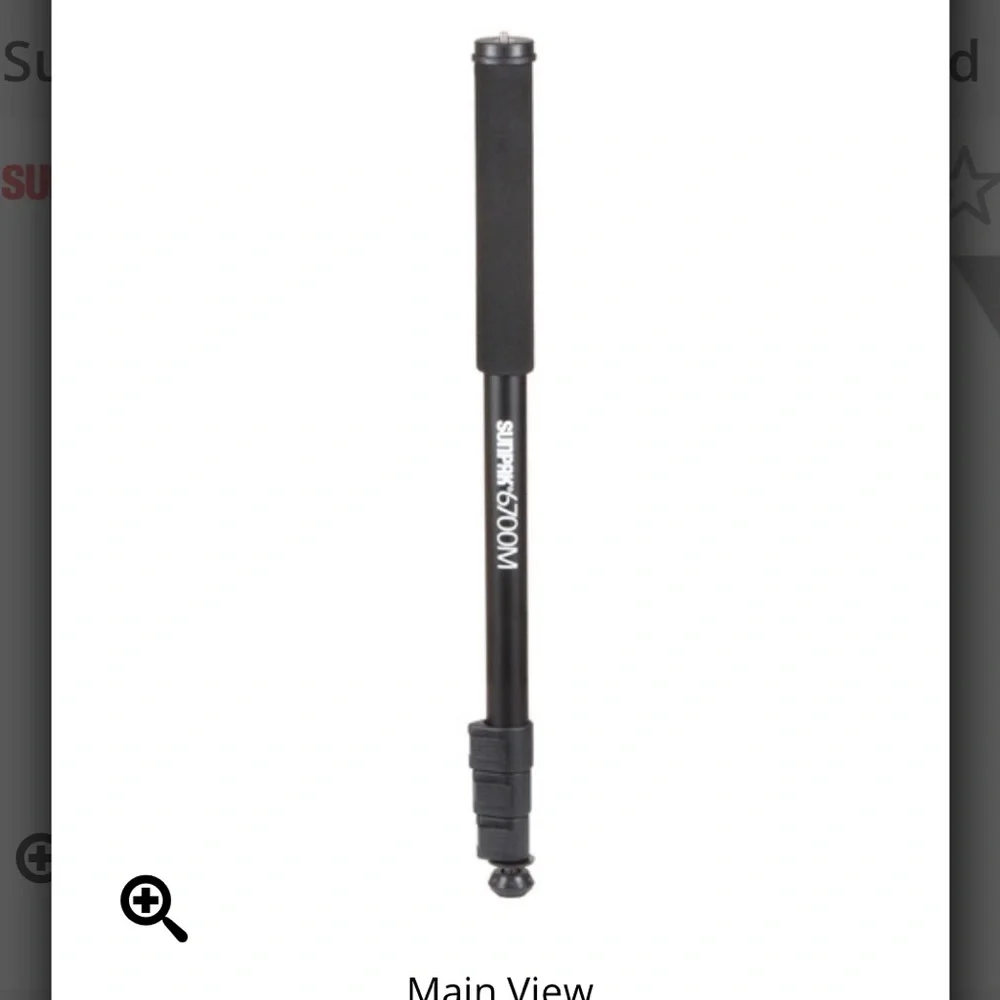 Monopod (67 Inches) and Tripod (56 Inch) Combo Pack for DSLR Camera GoPro Video